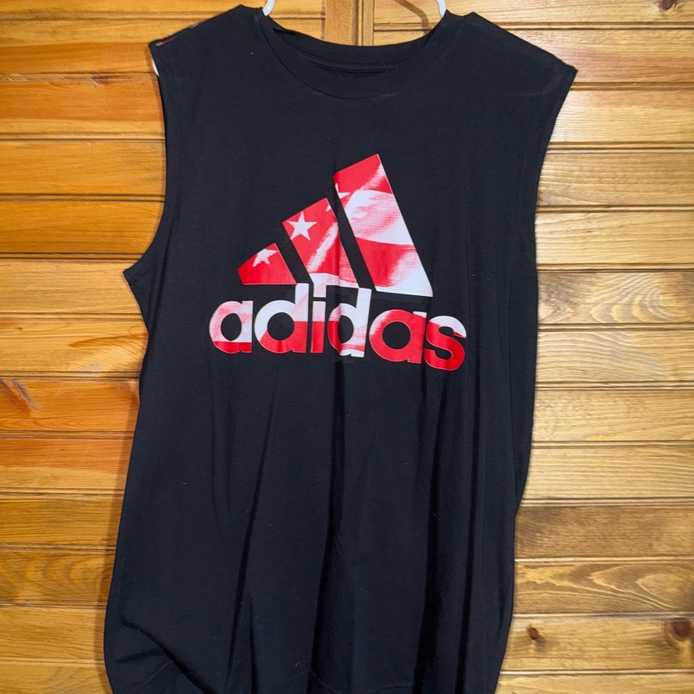 Adidas no sleeve tshirt
